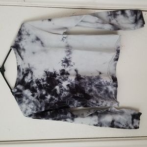 Tie-Dye long sleeve crop top